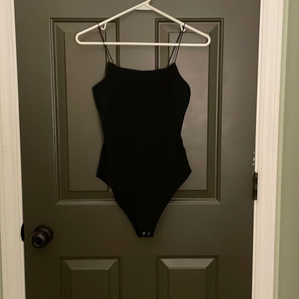 Women’s black bodysuit